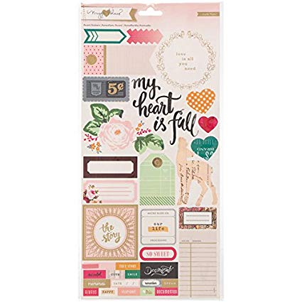 American Crafts - AC - Maggie Holmes - Open Book - Phrase/Accent Stickers