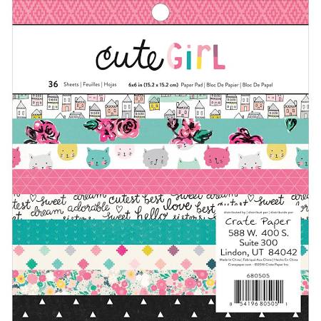 Crate Paper - Cute Girl 6x6 Paper Pad