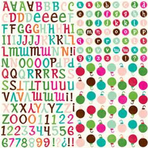 Holly Jolly Christmas - Alpha Stickers