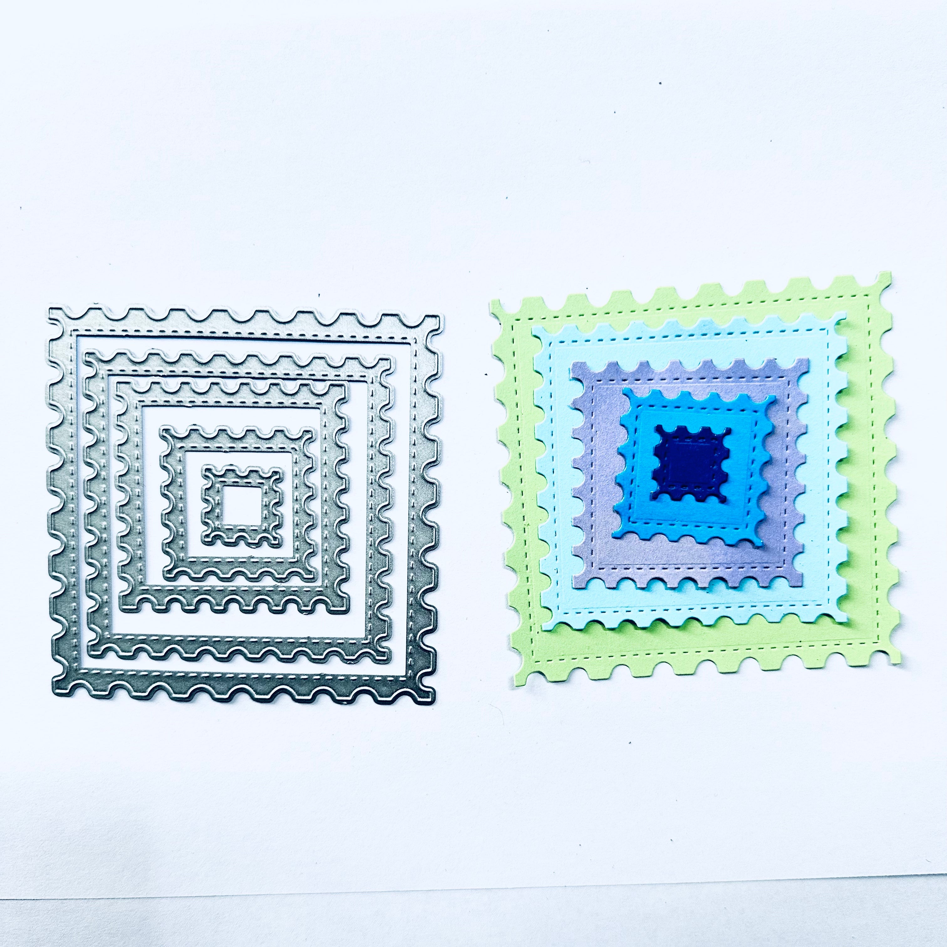 Nested Squares Scrapbooking Carbon Steel Cutting Die QJ18