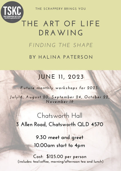 Life Drawing - Workshop 1 - Sunday 11th June 2023
