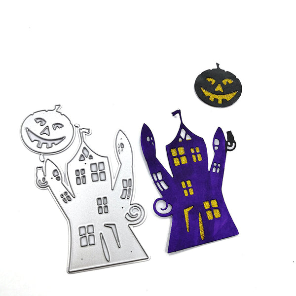 Haunted House Scrapbooking Carbon Steel Cutting Die QJ36
